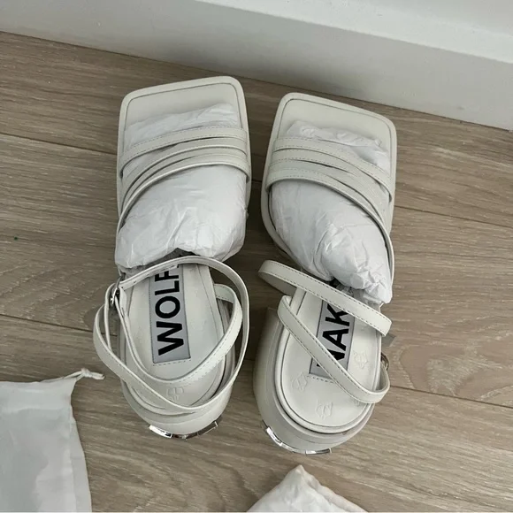 christinabrittain Naked Wolfe Jada White Leather EU37 - Picture 7 of 9